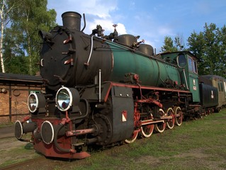 Fototapeta na wymiar Old locomotive