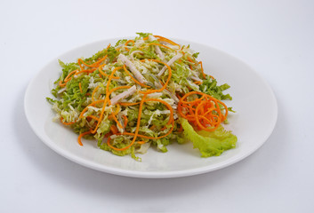 Salad on a plate