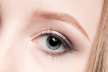 Fototapeta premium Close-up eye of beauty young woman