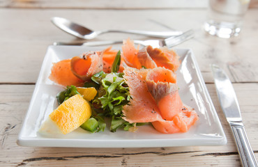 smoked salmon
