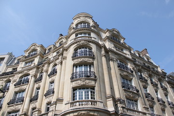 Obraz premium Immeuble du quartier des Batignolles-Monceaux à Paris 