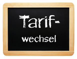 Fototapeta premium Tarif Wechsel oder Tarifwechsel