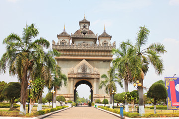 Fototapeta na wymiar Temple, Vientiane, Laos.
