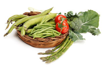 CESTINO CON POCHI ORTAGGI