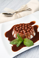 panna cotta al cioccolato