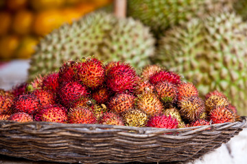 Rambutan in Cambodian Market