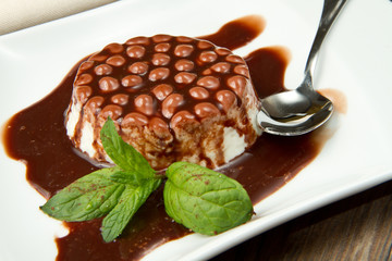 panna cotta al cioccolato