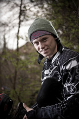 Fototapeta premium Paintball player