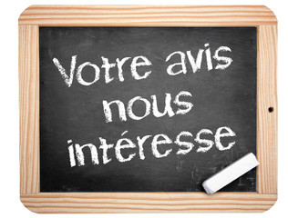 Obraz premium Votre avis nous intéresse