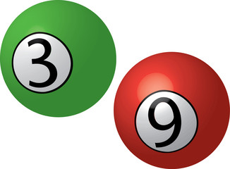 vector billiard balls