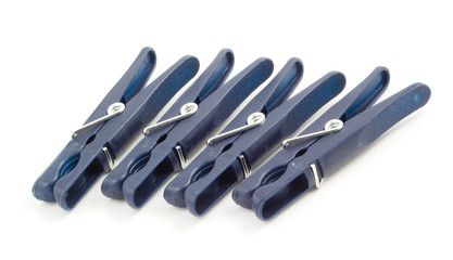 blue clothes pegs