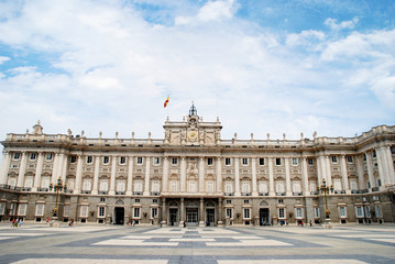 Fototapeta na wymiar Palacio real Palazzo reale Madrid Spagna 2010