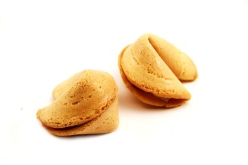 zwei Glückskekse - freigestellt