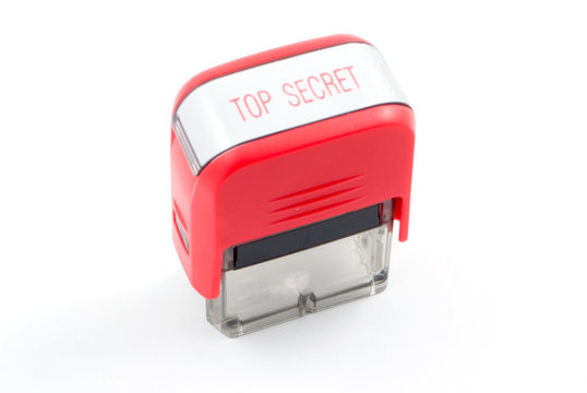 top secret red ink stamper