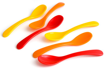 Farbenfrohe Eierlöffel