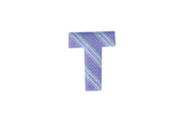 Alphabet T Isolated on White Background