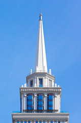 Spire of a high-rise building