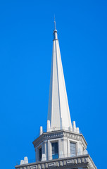 Spire of a high-rise building