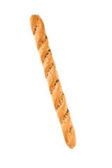 White french baguette bread with caraway seeds