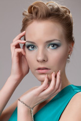 Portrait of beautiful  young woman.