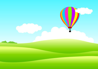 Naklejka premium Balon powietrzny