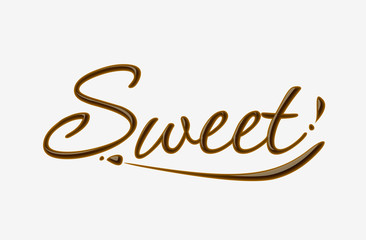 Chocolate sweet text