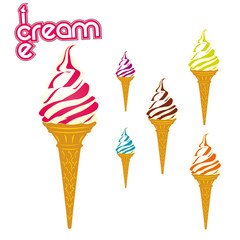 logo glace, logo ice cream