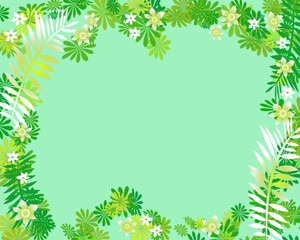 Fototapeta premium floral scrapbook frame