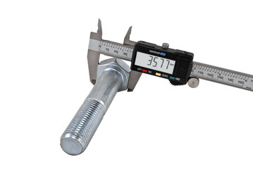 Vernier calipers and screw-bolt