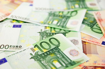 Background from  euro banknotes