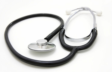sthetoscope isolated over a white background.