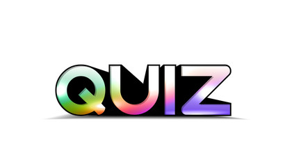 colorful quiz text