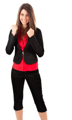 Fototapeta premium Competitive Businesswoman