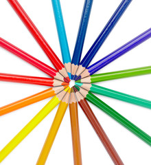 Fototapeta premium color pencil draw art school educaation