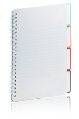 Ring binding book with document index