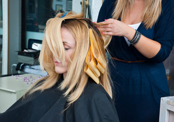 Fototapeta premium coloring hair