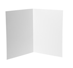 leaflet white blank paper template
