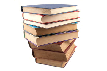 Old book stack