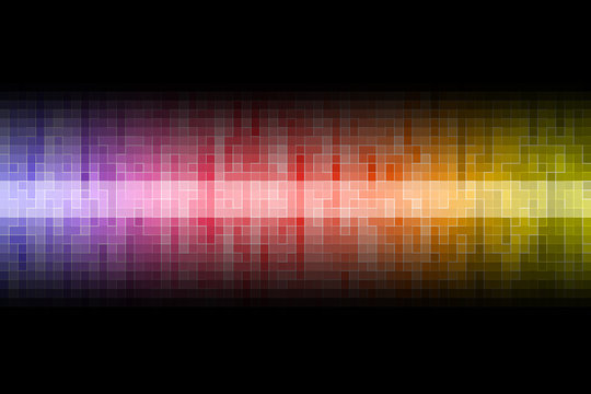 rainbow background with squares