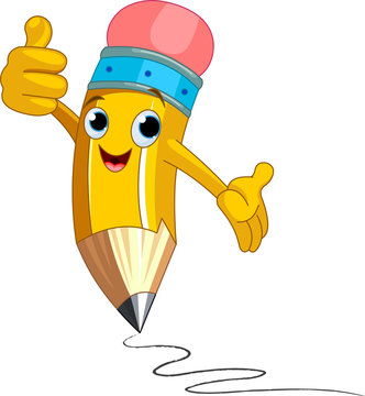 recommend clip art: Pencil Character  giving thumbs up