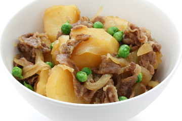 nikujaga , simmered meat and potatoes , japanese food