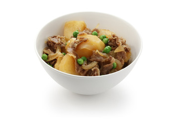 nikujaga , simmered meat and potatoes , japanese food