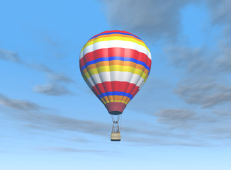 Fototapeta premium globo aerostático en el cielo