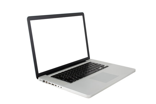 Isolated laptop on white background