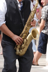 Naklejka premium saxophone