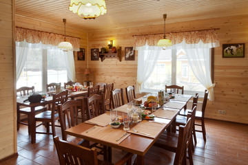 Интерьер ресторана.