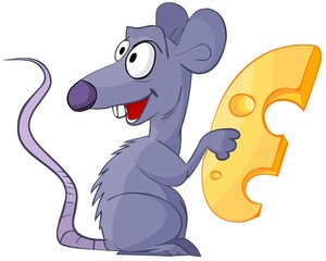 mouse with cheese