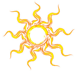 Logo Sonne Orange Gelb