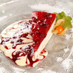 cherry cheesecake