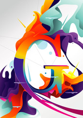 g letter vector illustration